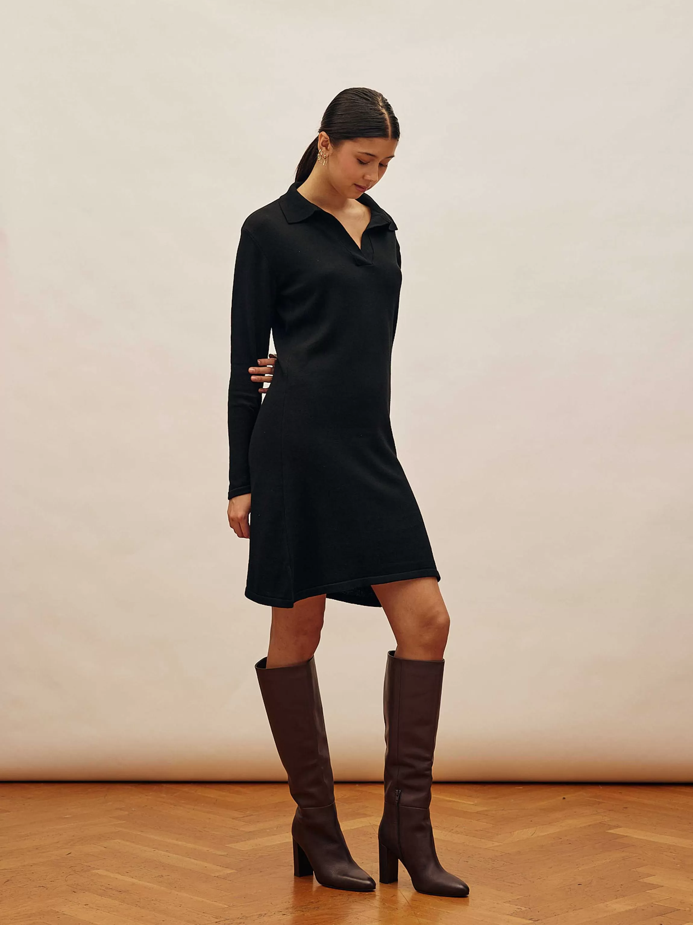 Dresses*Djerf Avenue Getaway Dress Black - Tall