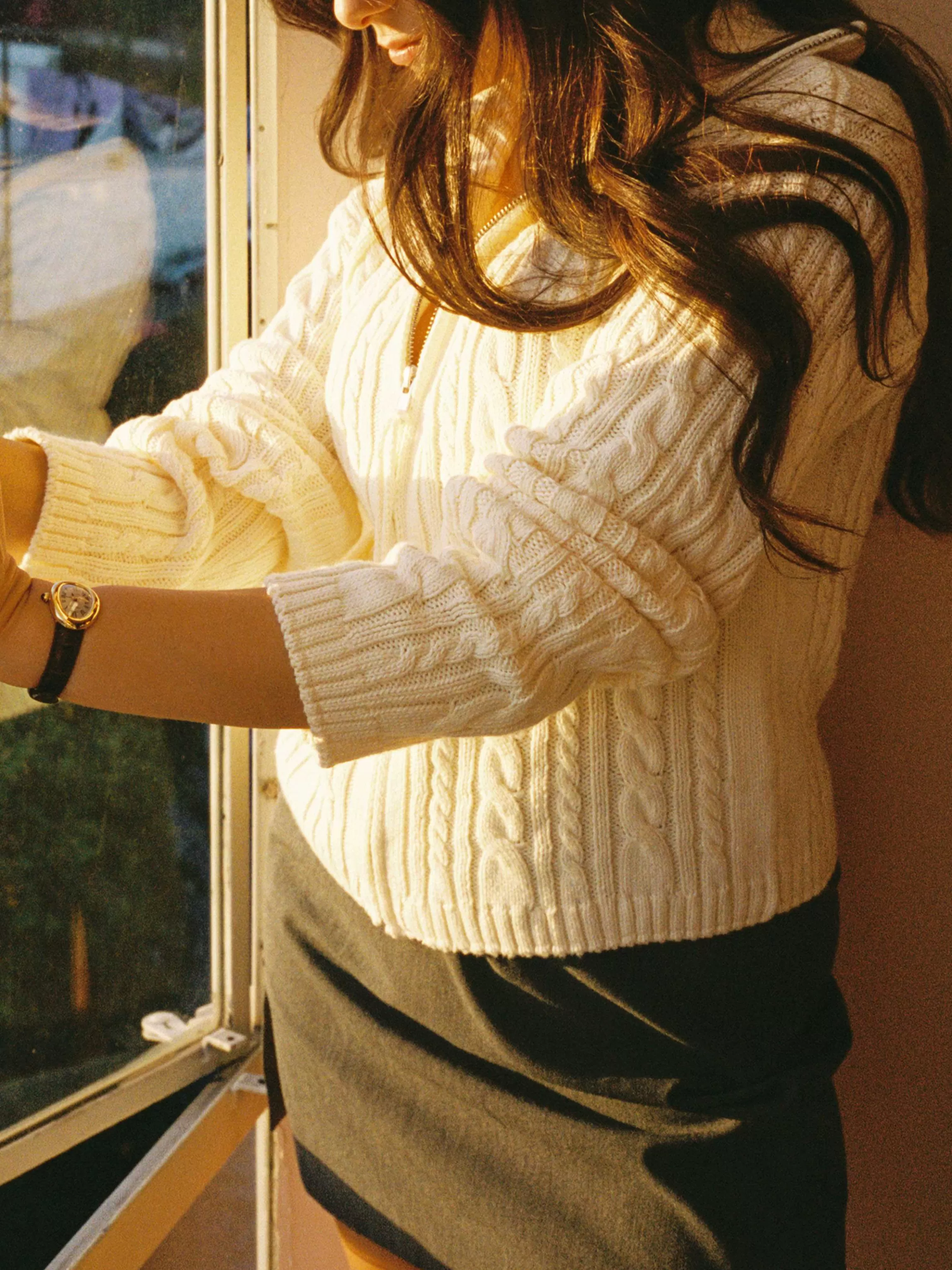 Knitwear*Djerf Avenue Ready Set Go Cardigan Cream