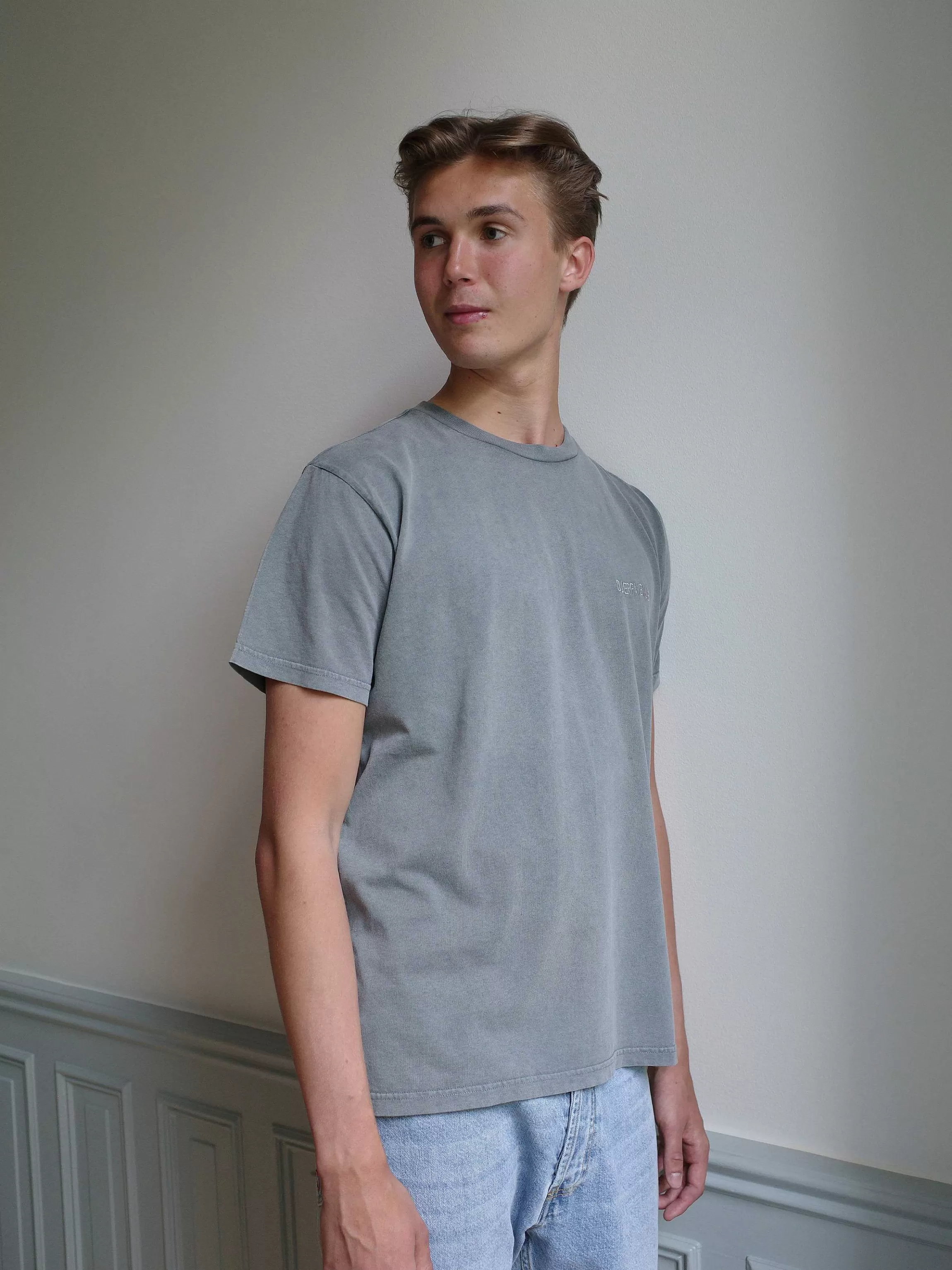 Tops*Djerf Avenue Straight Fit T-Shirt Washed Grey