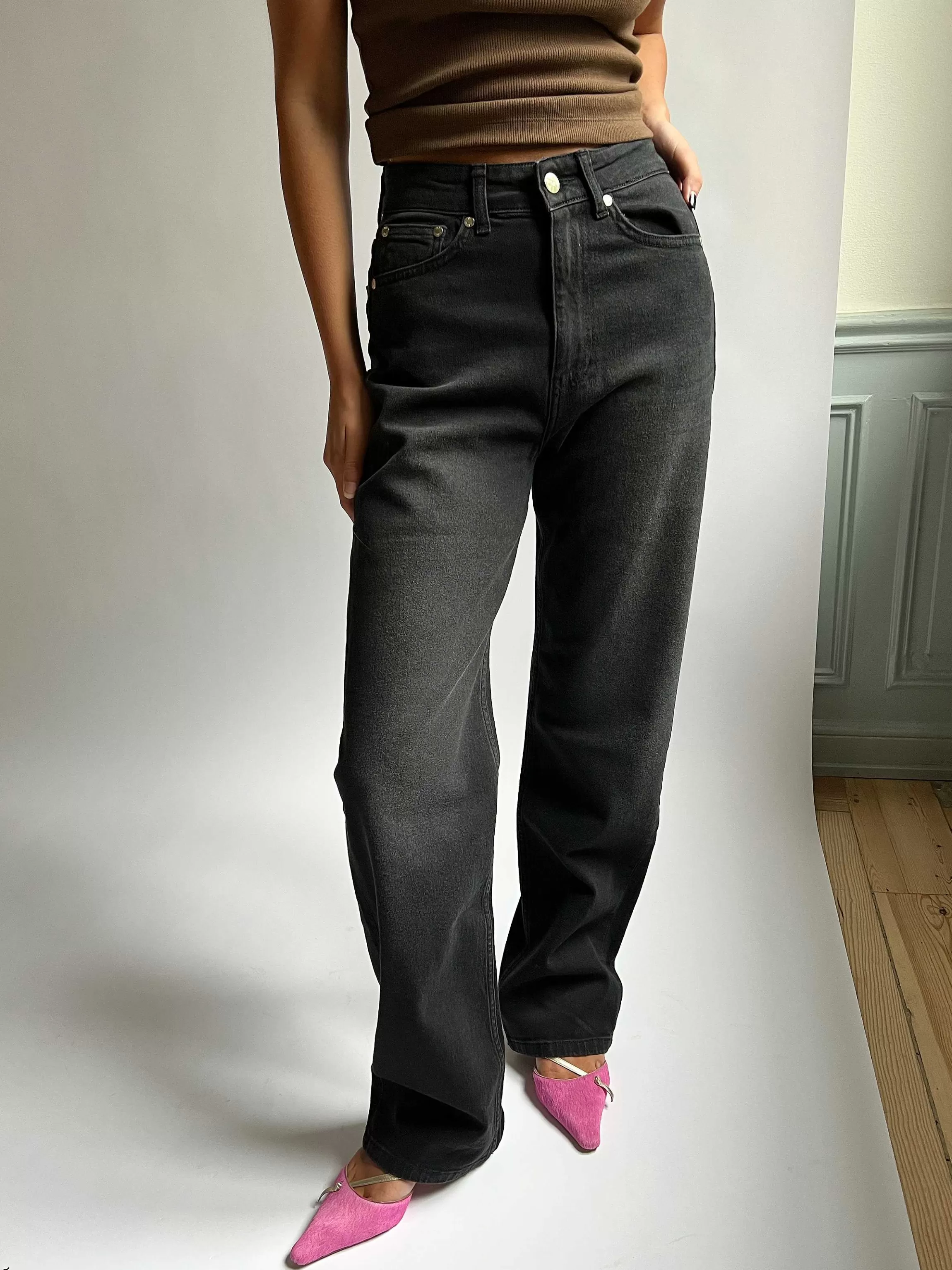 Jeans*Djerf Avenue Straight Jeans Black