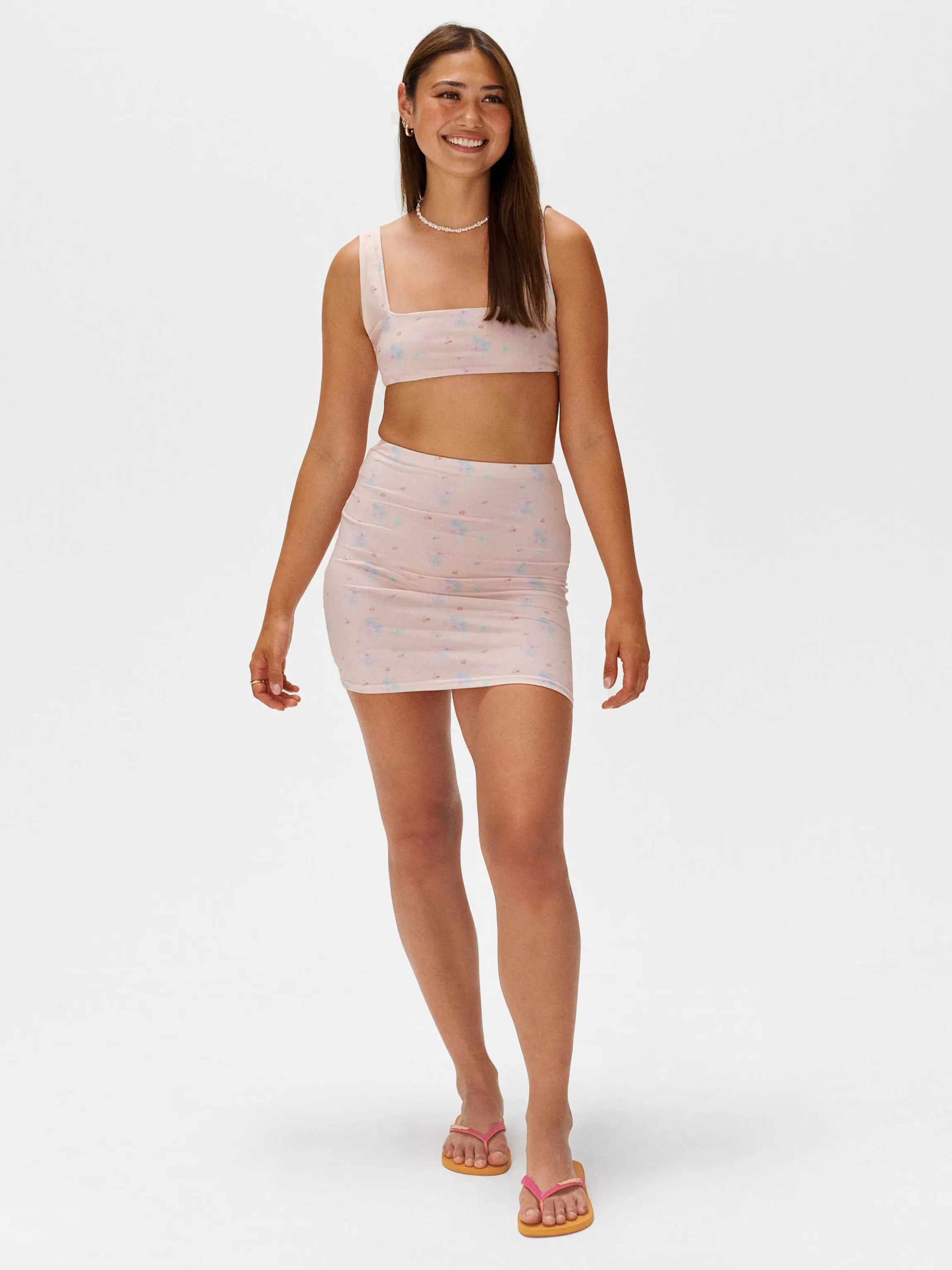 Bikini Bottoms*Djerf Avenue Swim Skirt Summer Island